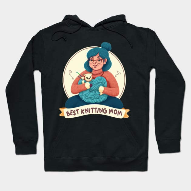 Best Knitting Mom Ever Hoodie by Pixy Official